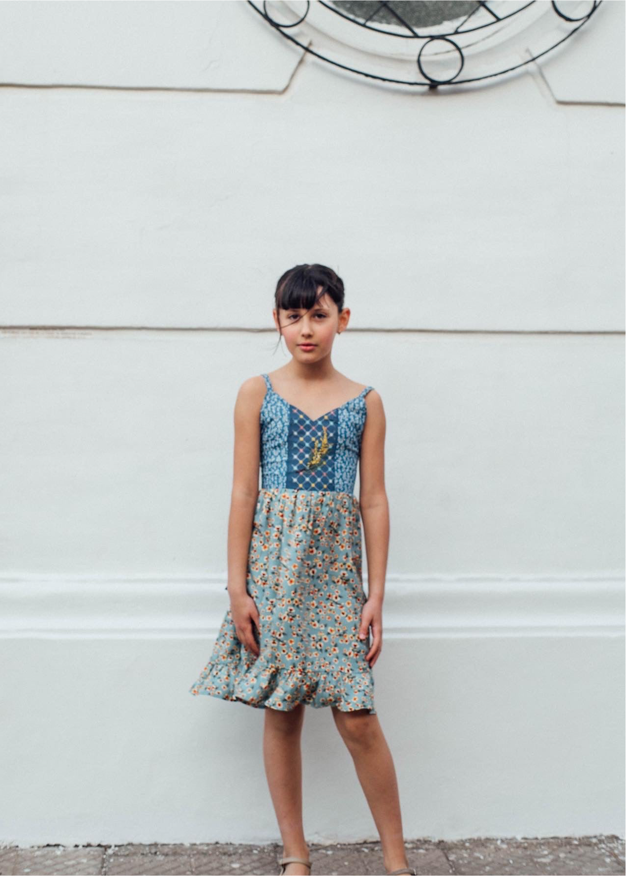 Vestido Aromo Bordado