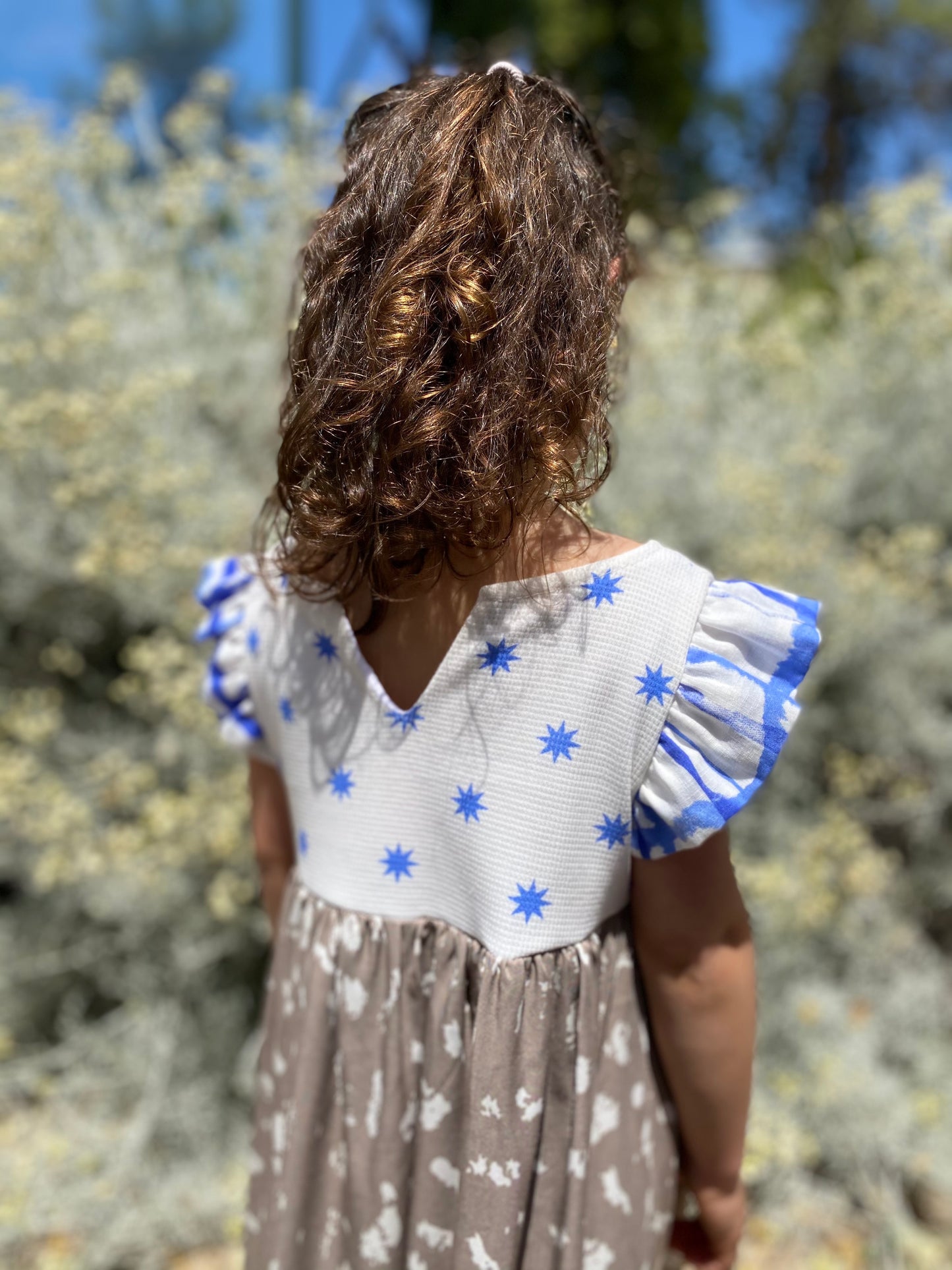 Vestido Estrellado Celeste