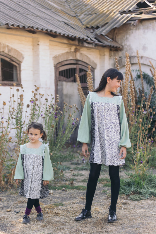 Vestido Sendero Menta 10 años
