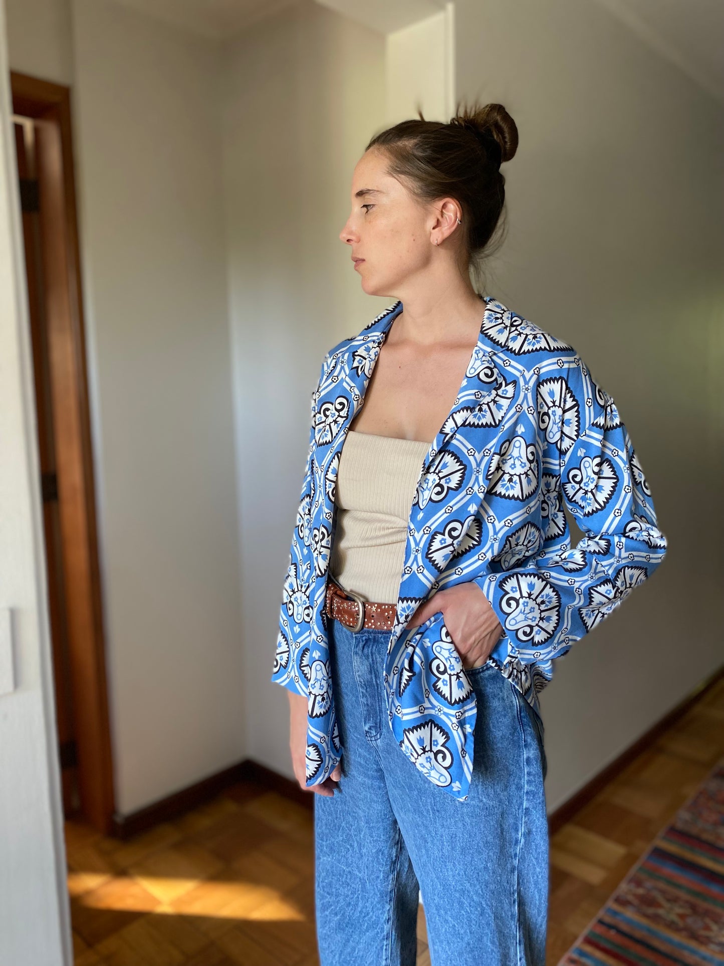 Blazer Alberobello Celeste