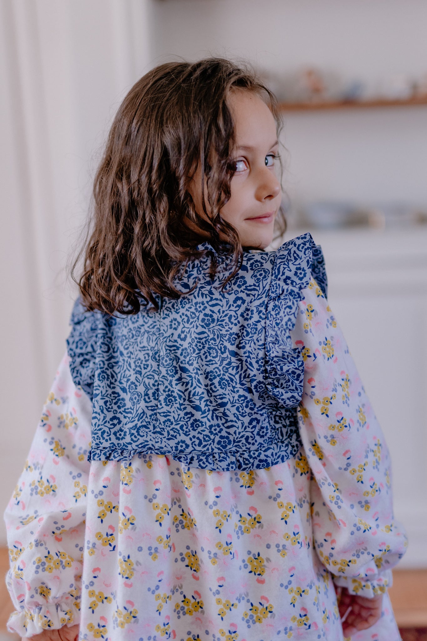 Vestido Jardín Azul