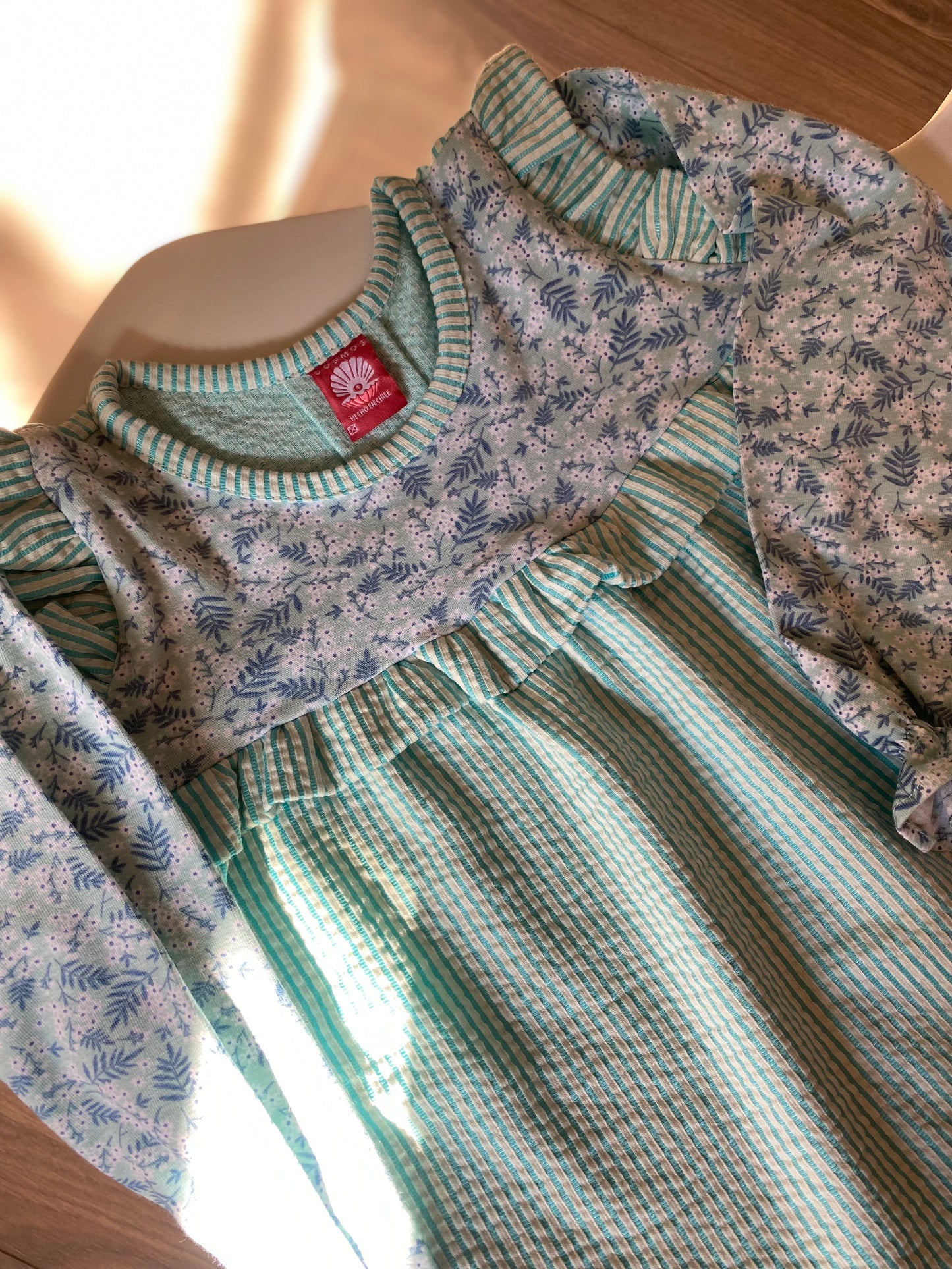 Polera Hortensia Celeste