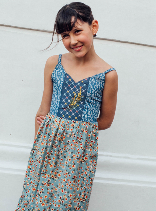 Vestido Aromo Bordado