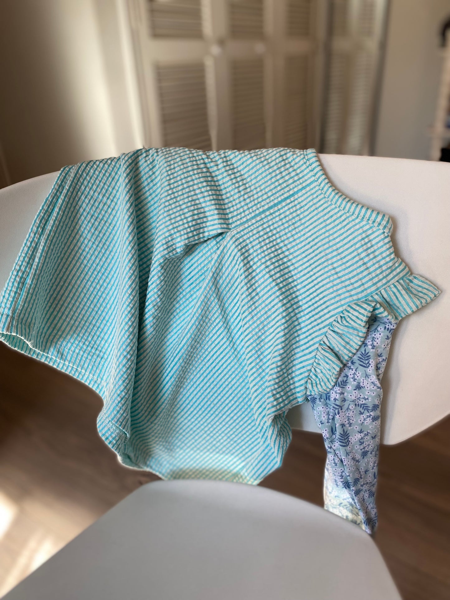 Polera Hortensia Celeste