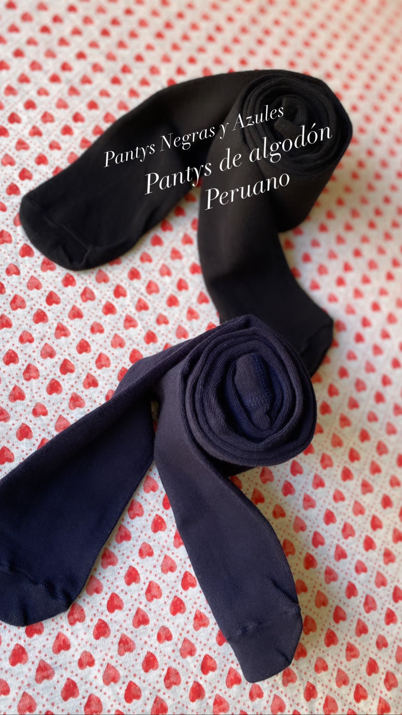 Panty Algodón Negra y Azul marino