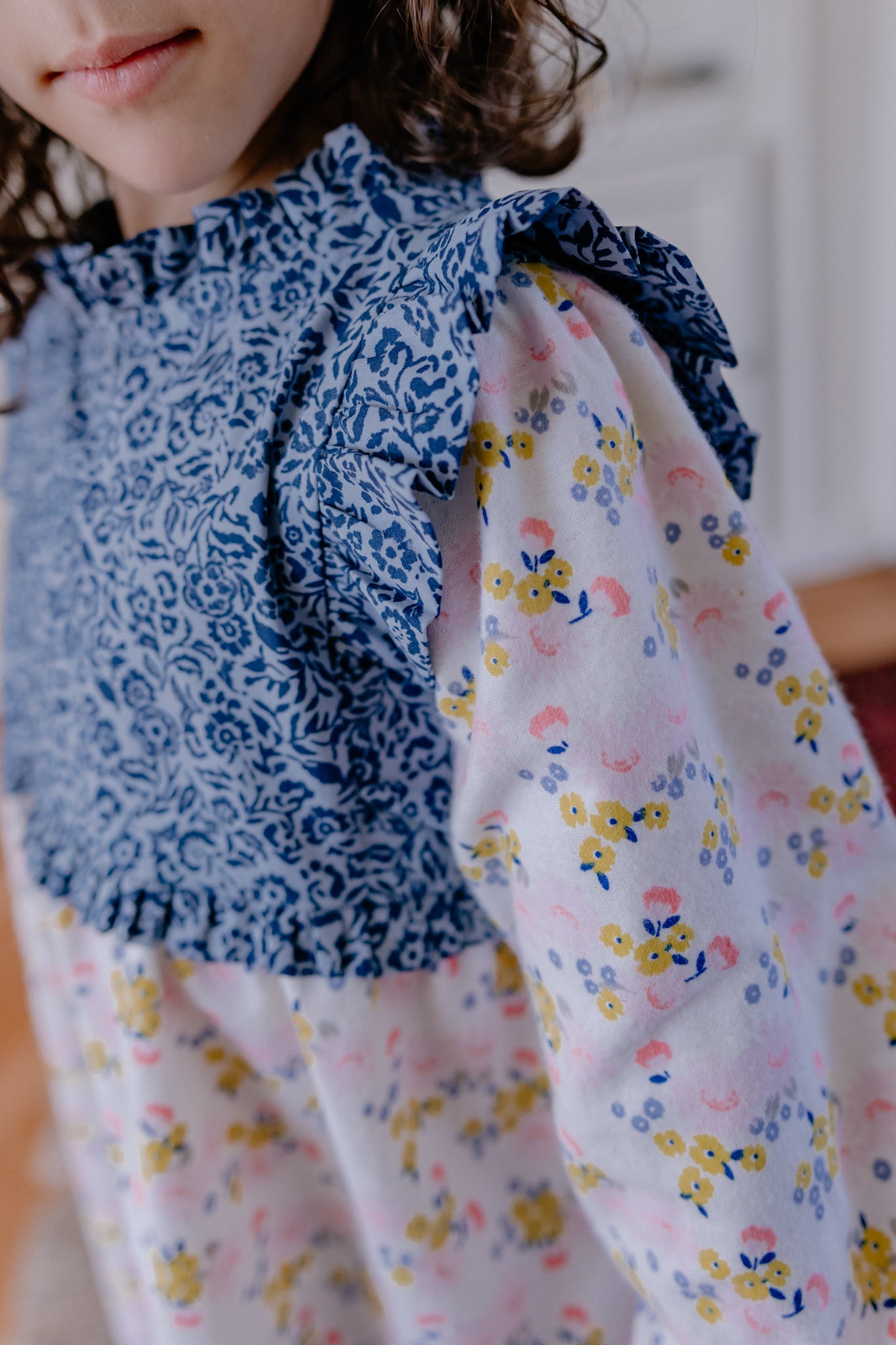 Vestido Jardín Azul