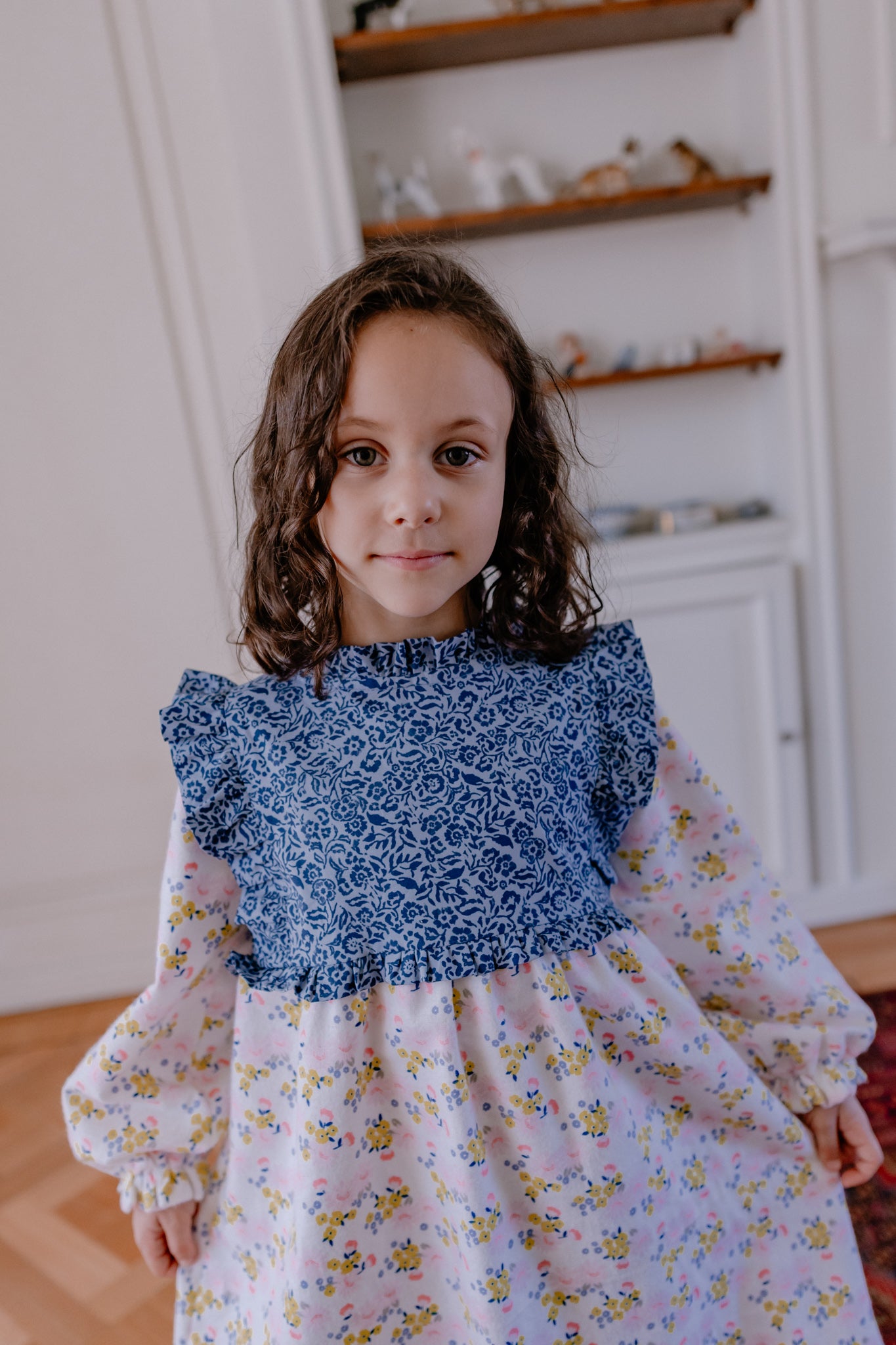 Vestido Jardín Azul