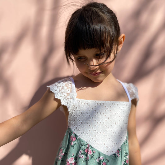 Vestido Canto Verde 2 años
