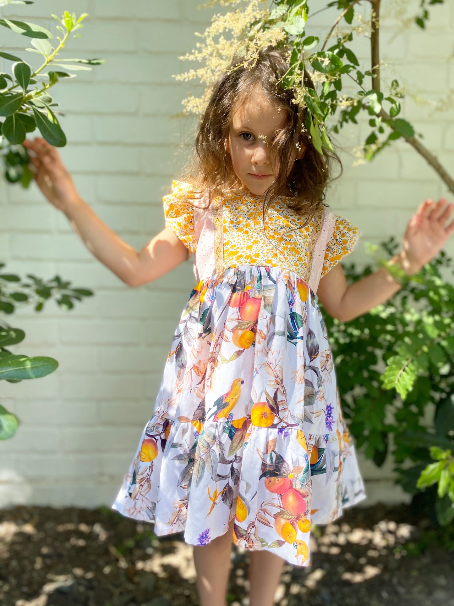 Vestido Baile Amarillo
